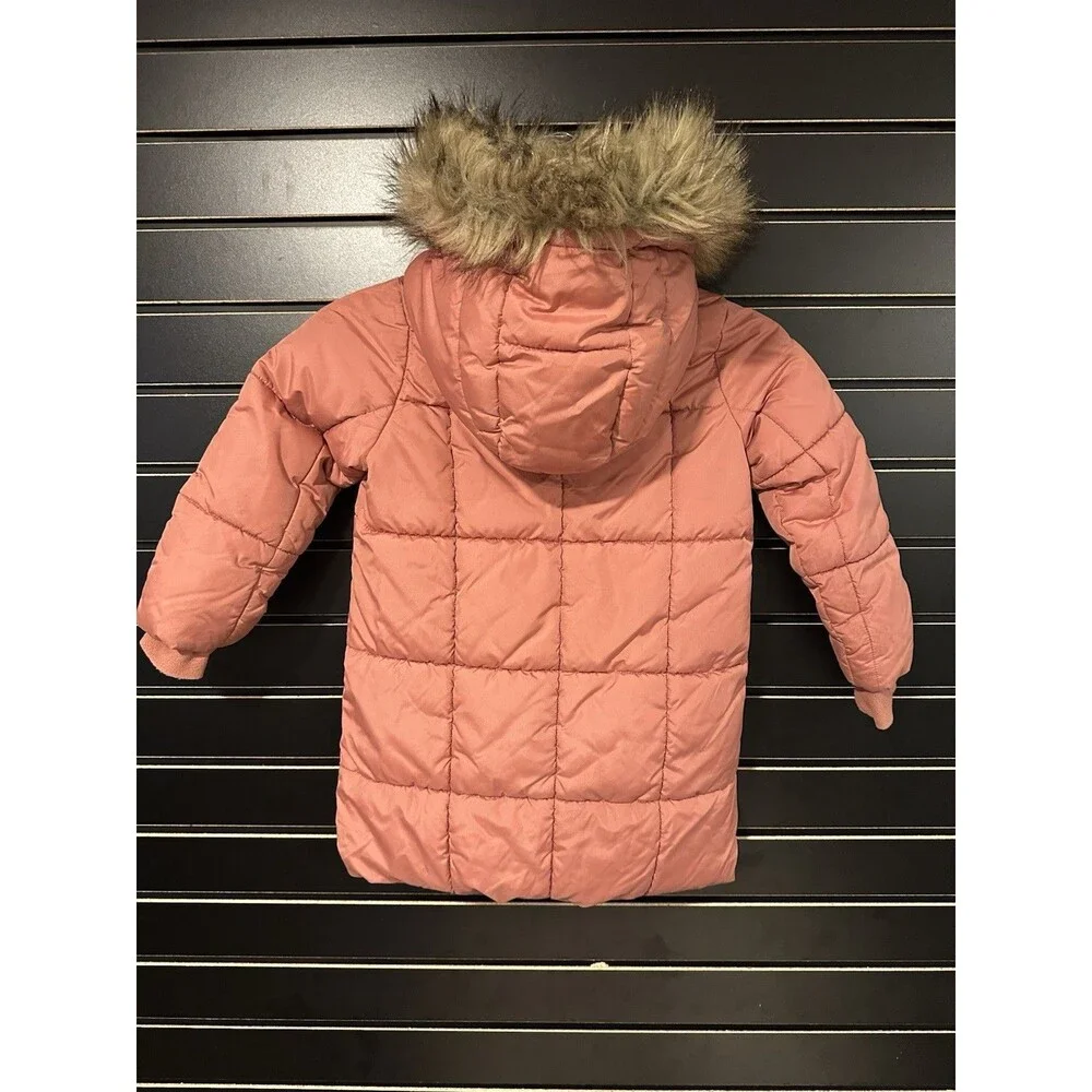 Baby Gap Girls Puffer Jacket Pink Size 5 GUC Fleece Lined